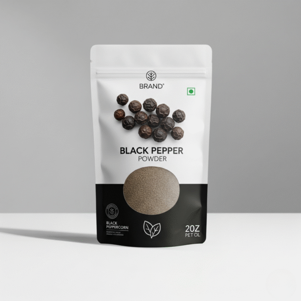 Premium Malabar Black Pepper Powder - Finely Ground for Instant Flavor